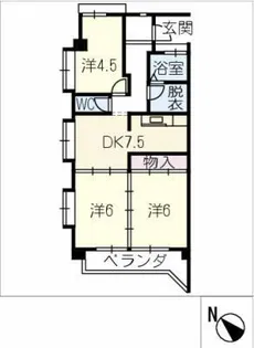 古久マンション【3階】の間取り