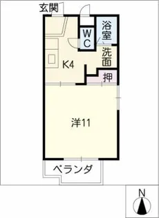 ジョイフルふじつか【3階】の間取り