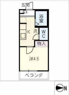 コーポ朝日【2階】の間取り