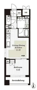 サンメゾン京都堺町通ザ・テラス【8階】の間取り