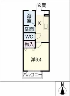 フォレストハイツ大須【1階】の間取り