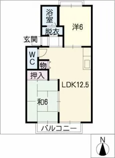 サンシャイン21 B【2階】の間取り