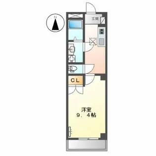 プランドールかの里【1階】の間取り