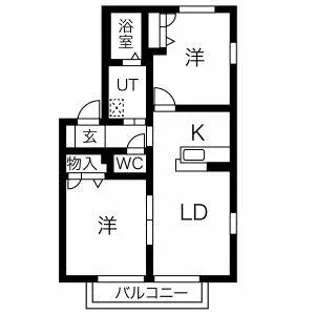 ソレイユ前田【2階】の間取り