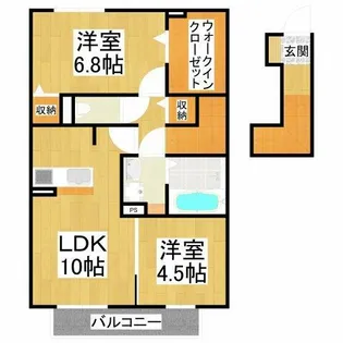 grasmereB棟【2階】の間取り