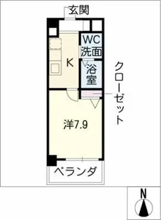 ジュネス弘洋【2階】の間取り