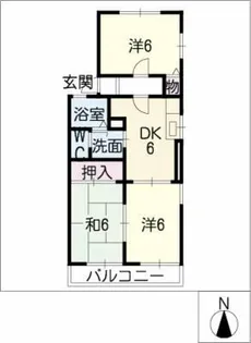 メゾンアピア【2階】の間取り