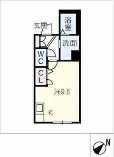 ミュール鴻【1階】の間取り