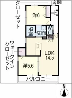 グレイスガーデン【1階】の間取り