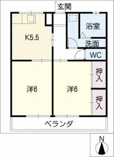 コーポ梶田【2階】の間取り