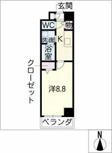 セジュール上飯田【3階】の間取り