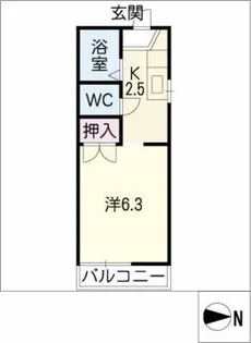フリーライフふじなみ【2階】の間取り