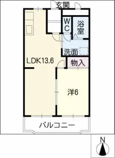 メゾン貴船 D棟【1階】の間取り