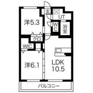 エスティヒルズ【3階】の間取り