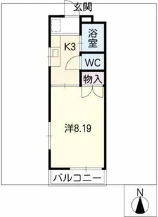 パストラル長久手【2階】の間取り