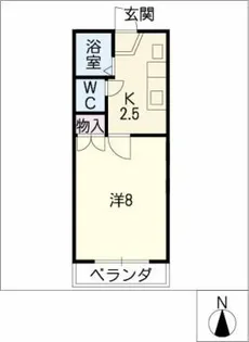 ルミエールA【3階】の間取り