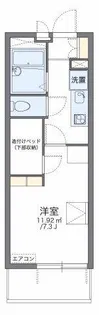 レオパレスTOMATO Ⅲ【4階】の間取り