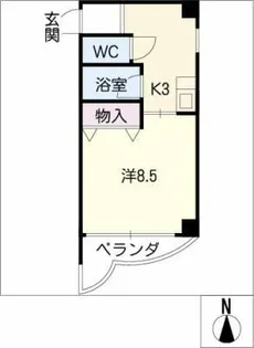 NATURE AND AIR【4階】の間取り