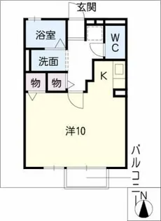 シティーハイツ・知多【1階】の間取り