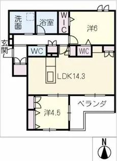 Maison Noire【2階】の間取り