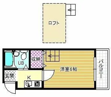 レモンハイツ【1階】の間取り