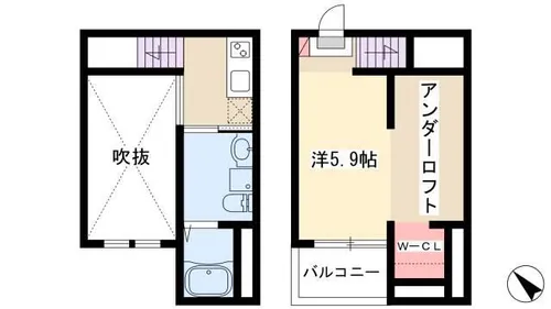 フルマーレ【1階】の間取り