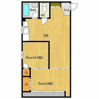 MIYAKO DORI bldg【4階】の間取り