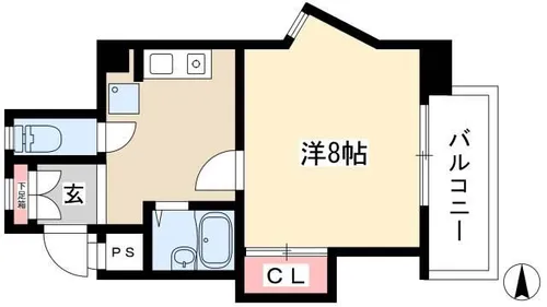 ロイヤル楠元【305号室】の間取り
