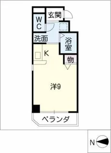 シャルム久屋【4階】の間取り