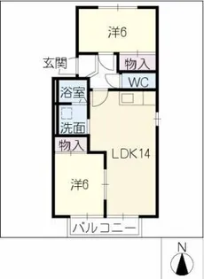 エクセレントヒル【2階】の間取り