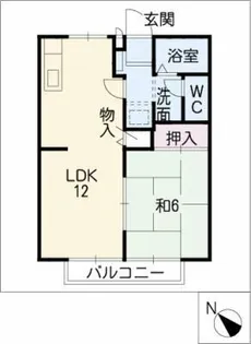 エスポワール位式F棟【2階】の間取り