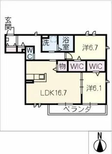 SOLANA【2階】の間取り