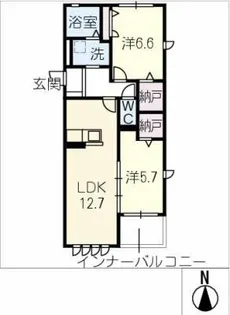 シャルマン平尾神田【2階】の間取り