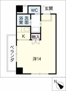ライセル里【7階】の間取り