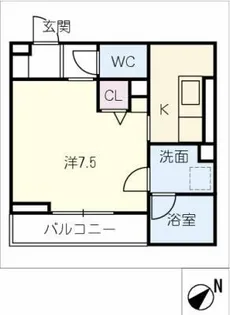 ボヌールB【2階】の間取り
