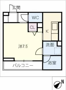 ボヌールB【3階】の間取り