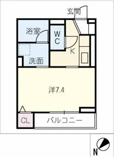 ボヌールB【3階】の間取り
