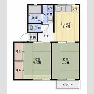 サカイA【2階】の間取り