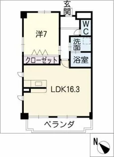 エクセレンス朝日【3階】の間取り