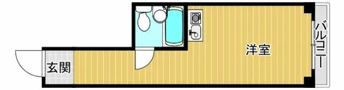 1Rの間取り画像