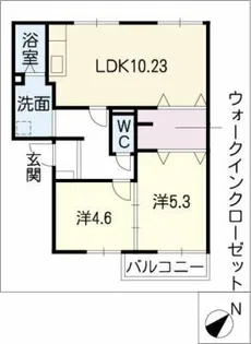エントピア20B棟【2階】の間取り
