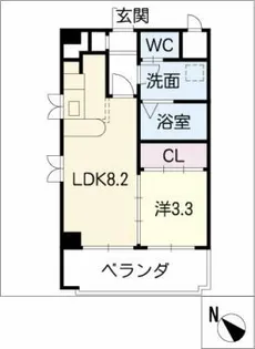 ブリューゲン・ベル・マンション【2階】の間取り