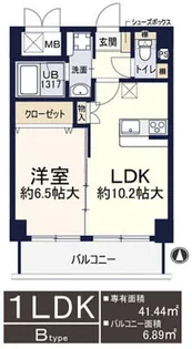 レシェンテ西梅田【2階】の間取り