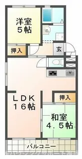 グリーンハイム山口【4階】の間取り