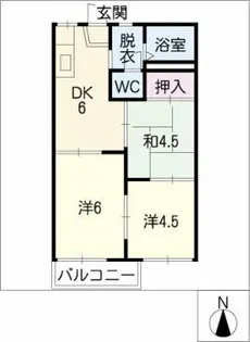 ファミールコーポ【2階】の間取り