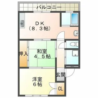 森マンション【1階】の間取り