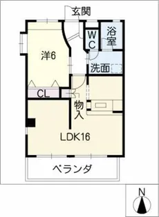 ラマージュ センティア【3階】の間取り