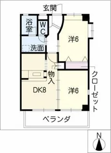 ラマージュ センティア【2階】の間取り