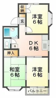 クィーンズコート東落合B棟【1階】の間取り