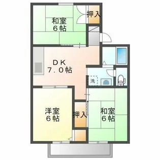 カサデルエスタ【2階】の間取り